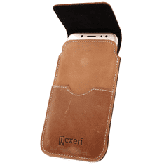 Nexeri Ohišje Usnjeni pasni kovček vertikalno odprta denarnica Nexeri Flap Leather IPHONE 6+ PLUS / 7+ PLUS / SAMSUNG GALAXY S23+ / S24+ / A52 / S20+ / REDMI NOTE 10 / MI 11 LITEE brown