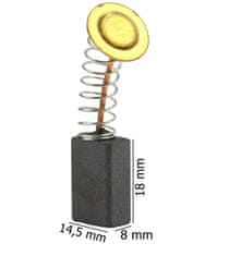 MAR-POL Set dveh karbonskih krtačk za elektromotor 8x14.5x18mm