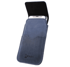 Nexeri Usnjeni pasni ovratnik Vertikalno odpiranje denarnice Nexeri Flap Leather SAMSUNG GALAXY S20 ULTRA / S21 ULTRA / OPPO A98 5G / REDMI 12 mornarsko modra