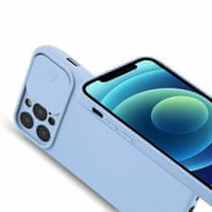 Nexeri IPHONE 14 PLUS Silikonski ovitek s pokrovom za kamero Nexeri Silikonski objektiv svetlo modra