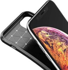 Nemo Ohišje za IPHONE 12 PRO MAX Oklepni udarno odporen ohišje iz ogljikovih vlaken, modro