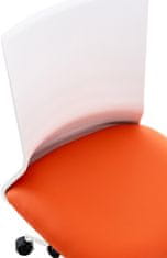 BHM Germany Pisarniški stol Apolda, umetno usnje, oranžna barva
