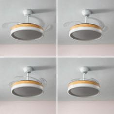 InnovaGoods Stropni ventilator z LED lučjo in 4 zložljivimi lopaticami Blalefan