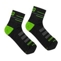 Športne nogavice SOX črno-zelene velikosti (čevlji) M/L