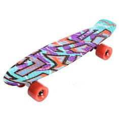 Meteor Flip Multi plastična skateboard deska grafitna različica 40579