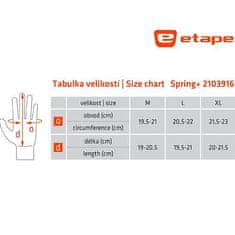 Kolesarske rokavice Spring+ črno-rumena oblačila velikost M