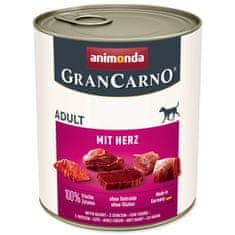 Animonda Konzerva Gran Carno Adult s srcem 800g