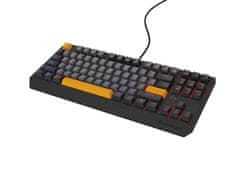 Genesis Gaming Keyboard THOR 230/TKL/RGB/Outemu Red/Wired USB/US layout/Anchor Negative Grey