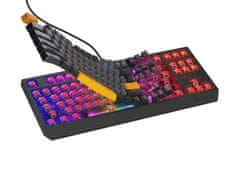 Genesis Gaming Keyboard THOR 230/TKL/RGB/Outemu Red/Wired USB/US layout/Anchor Negative Grey