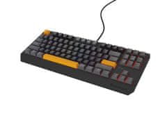 Genesis Gaming Keyboard THOR 230/TKL/RGB/Outemu Red/Wired USB/US layout/Anchor Positive Grey