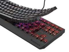 Genesis Gaming Keyboard THOR 230/TKL/RGB/Outemu Brown/Wired USB/US layout/Black