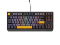 Genesis Gaming Keyboard THOR 230/TKL/RGB/Outemu Red/Wired USB/US layout/Anchor Negative Grey