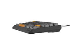 Genesis Gaming Keyboard THOR 230/TKL/RGB/Outemu Red/Wired USB/US layout/Anchor Positive Grey