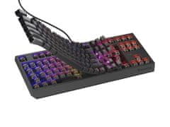 Genesis Gaming Keyboard THOR 230/TKL/RGB/Outemu Brown/Wired USB/US layout/Black