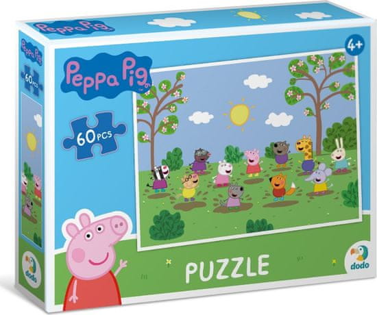 DoDo Puzzle Peppa Pig: Zabava na soncu 60 kosov