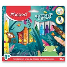 Maped Jumbo Jungle Fever markerji 12 barv