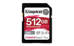 Kingston Canvas React Plus/SDHC/512GB/UHS-II U3/razred 10