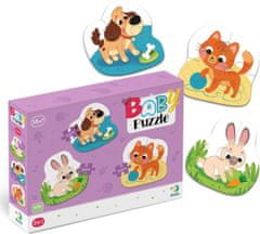 DoDo Baby Puzzle Pets 3v1 (2,3,4 kosi)