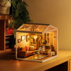 Robotime Miniaturna hiša Udobna dnevna soba