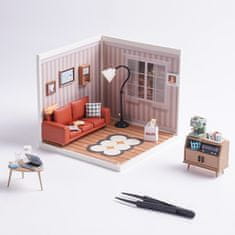 Robotime Miniaturna hiša Udobna dnevna soba