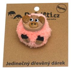 Dvěděti 2Kids Toys Leseni magnet Veliki prašič Pompon