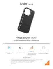 gear4 D3O Vancouver Snap ovitek za iPhone 13 črn