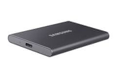 Samsung zunanji SSD 4TB T7 USB 3.2 Gen2 (brez: do 1050/do 1000 MB/s) siva