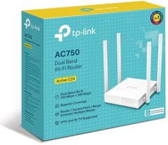 TP-Link Dual Band Wi-Fi Router 300 Mb/s/2,4 GHz + 433 Mb/s/5 GHzSPEC: 4×Antennas, 1×10/100M WAN Por