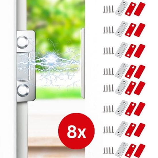 HOME & MARKER® Magnetna držala za vrata, Ključavnice za omare, Magnetna varovala za vrata (8 kosov) | MAGTOGETO