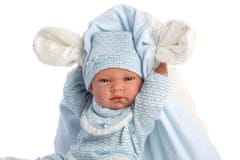 Llorens 73859 NEW BORN BOY - realistična dojenčkova lutka z vinilnim telesom - 40 cm