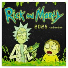 Notique Koledar z beležkami Rick and Morty 2025, 30 x 30 cm