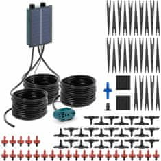 Hillvert Solarni sistem za namakanje vrta avtomatski 50 kapljic 10 m 1,6 W