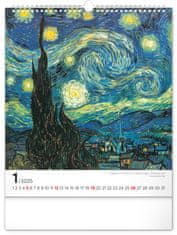 Notique Stenski koledar Vincent van Gogh 2025, 30 x 34 cm