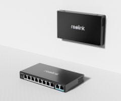 Reolink RLA-PS1 PoE switch / stikalo, 120W, do 8 kamer, 4KV, Plug & Play