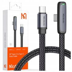 Mcdodo Mcdodo Kotni Usb-C Kabel Za Hitro Polnjenje Usb Tipa C 3A 65W Črn 1M