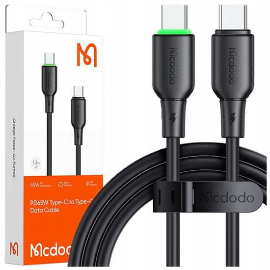 Mcdodo Mcdodo Usb-C Hitri Polnilni Kabel Za Samsung Apple Usb Tipa C 65W 1M Vodil Črno