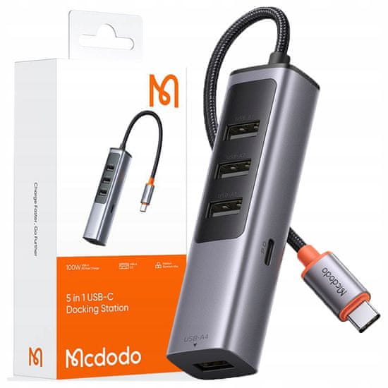 Mcdodo Mcdodo Adapter Hub Usb-C Razdelilnik Razdelilnik 4X Usb-A 3.0