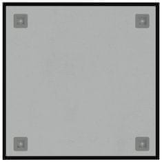 Vidaxl Stenska magnetna tabla črna 40x40 cm kaljeno steklo