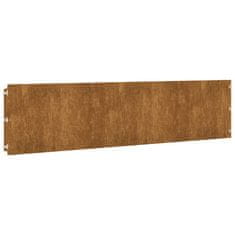 Vidaxl Robniki za trato 10 kosov 25x103 cm prilagodljivi corten jeklo