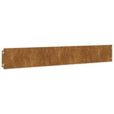 Vidaxl Robniki za trato 50 kosov 15x103 cm prilagodljivi corten jeklo