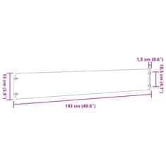 Vidaxl Robniki za trato 50 kosov 15x103 cm prilagodljivi corten jeklo