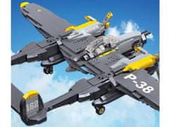 Toys Tehnični bloki bojnega letala P-38 937 ele ZA4623