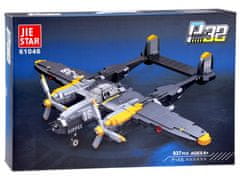 Toys Tehnični bloki bojnega letala P-38 937 ele ZA4623