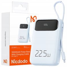 Mcdodo Mcdodo Powerbank 10000Mah Z Zaslonom Usb Usb-C 22,5W + Kabel Lightning