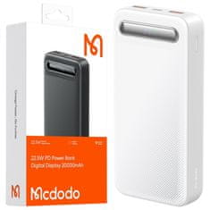 Mcdodo Mcdodo Powerbank 20000Mah Z Zaslonom 3X Usb Usb-C 22,5W + Usb-C Kabel