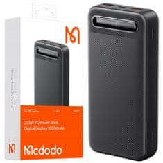 Mcdodo Mcdodo Powerbank 20000Mah Z Zaslonom 3X Usb Usb-C 22,5W + Usb-C Kabel