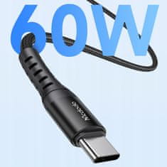 Mcdodo MCDODO USB-C KABEL ZA HITRO POLNJENJE ZA SAMSUNG APPLE USB TIPA C 3A 60W 1M