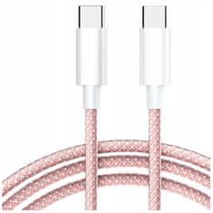 CO2 Co2 Polnilni Kabel Usb-C Hitro Polnjenje Usb Tipa C Za Iphone 15 1M Roza