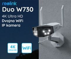 Reolink DUO W730 IP kamera, 2 objektiva, 4K, Dual WiFi, 180°, IR nočno snemanje, IP66