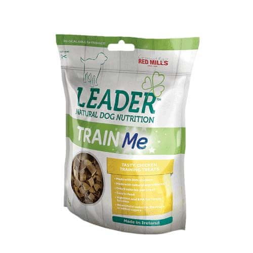 Leader Natural Train Me Chicken - Low Calorie 130g Nizkokalorična vadbena poslastica s piščancem - tudi za mladičke